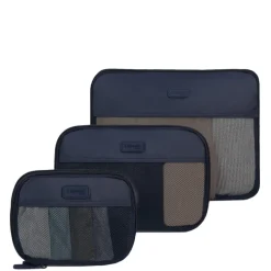 Lipault Travel Accessoires Set of 3 Compression Packing Cubes navy