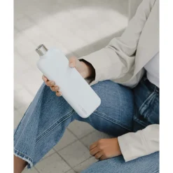 Memobottle Slim Bottle Stainless Steel 600ml white