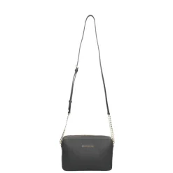 Michael Kors Jet Set Lg Crossbody Golden Chain Bag black