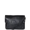 Mozz Luieretui Crossbody croco zwart