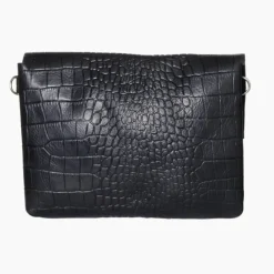 Mozz Luieretui Crossbody croco zwart