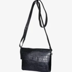 Mozz Luieretui Crossbody croco zwart