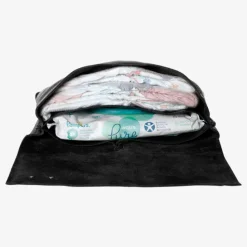 Mozz Luieretui Crossbody croco zwart