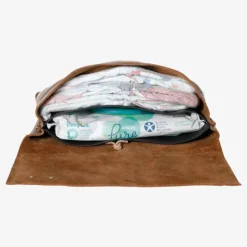 Mozz Luieretui Crossbody croco cognac