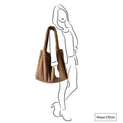 Mozz Mom Bag Teddy cognac