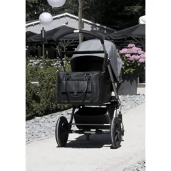 Mozz Vintage Pretty Pocket Diaper Bag black