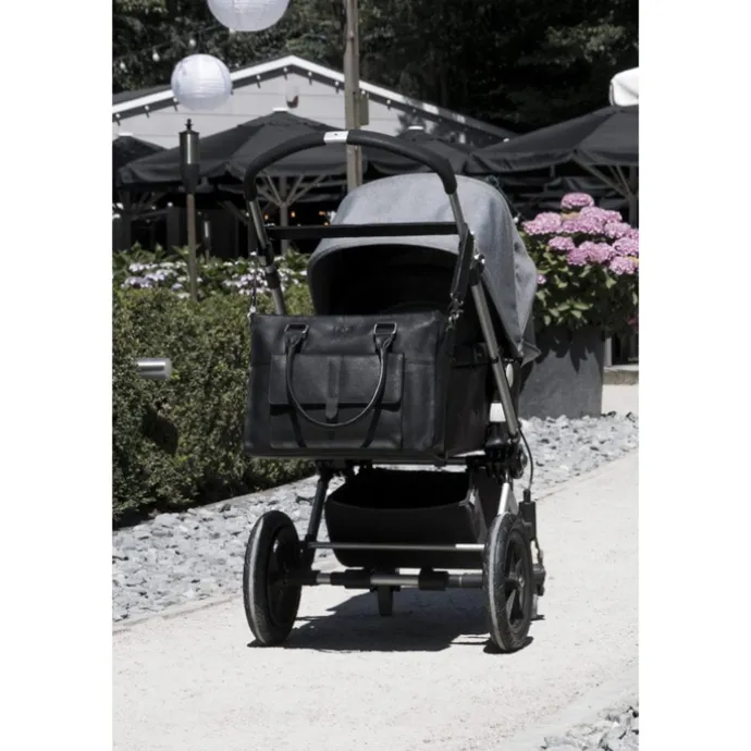 Mozz Vintage Pretty Pocket Diaper Bag black