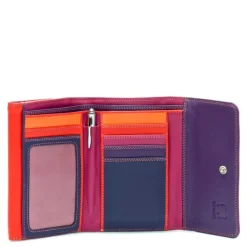 Mywalit Ladies Double Flap Purse Wallet sangria multi