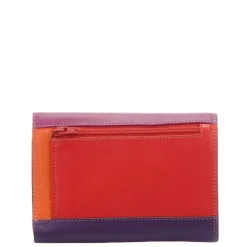 Mywalit Ladies Double Flap Purse Wallet sangria multi