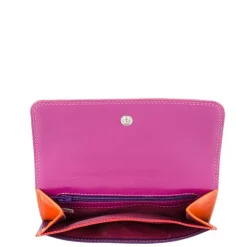 Mywalit Ladies Double Flap Purse Wallet sangria multi