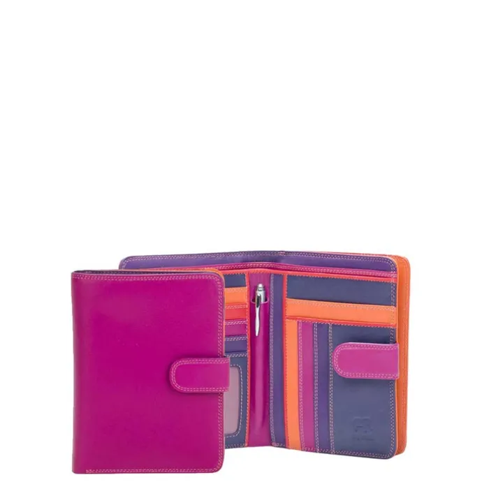 Mywalit Ladies Large Wallet Zip Purse sangria multi