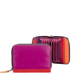 Mywalit Ladies Zip Around Fan CC Holder sangria multi