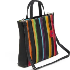 Mywalit Laguna Large Leather and Suede Shopper black