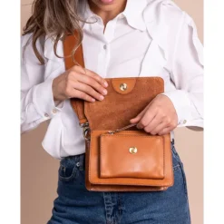 O My Bag Harper Crossbody Mini cognac
