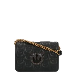 Pinko Love Click Mini Chevron black