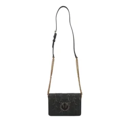 Pinko Love Click Mini Chevron black