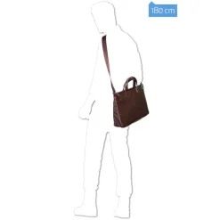 Piquadro Blue Square Expandable Slim Computer Bag 15.6" black