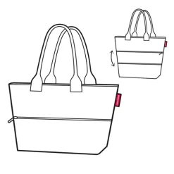 Reisenthel Shopping Shopper e1 herringbone dark blue