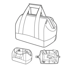Reisenthel Travelling Allrounder L twist sky rose