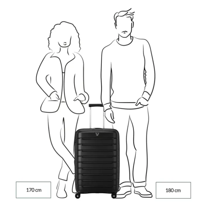 Roncato B-Flying Expandable Trolley 68 spot sky blue