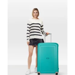 Samsonite S'Cure Spinner 75 aqua blue