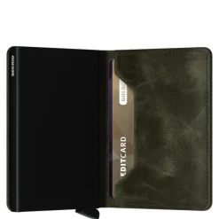 Secrid Slimwallet Portemonnee Vintage olive black