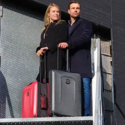 Senz Foldaway Check-In Trolley Medium pure black