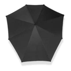 Senz Large Stick Stormparaplu black reflective