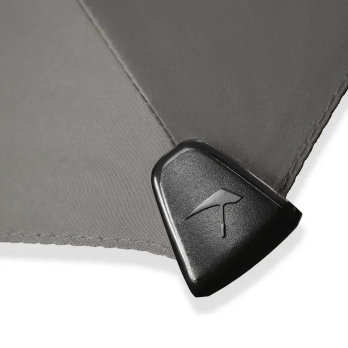 Senz Manual Opvouwbare Stormparaplu silk grey