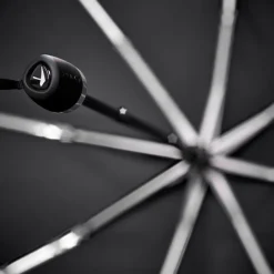 Senz Manual Opvouwbare Stormparaplu shiny silver