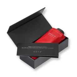 Senz Micro Manual Opvouwbare Stormparaplu passion red