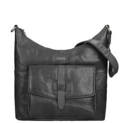 Spikes & Sparrow Bronco Dames Casual Schoudertas black