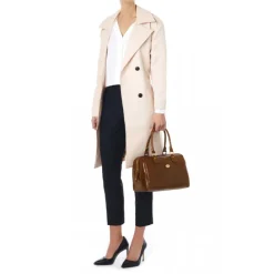 The Bridge Story Donna Ladies Barrel Handbag brown