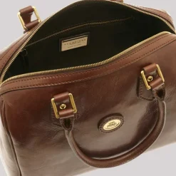 The Bridge Story Donna Ladies Barrel Handbag brown
