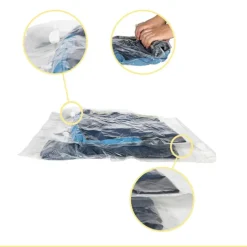 Travelbags Space Buddy Vacuümzakken Travelset 4-pcs transparant