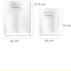 Travelbags Space Buddy Vacuümzakken Travelset 4-pcs transparant