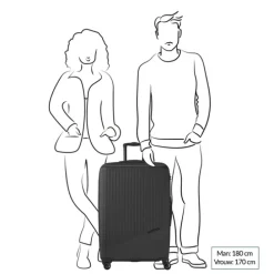 Travelite Bali 4 Wiel Trolley L blue