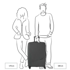 Travelite Bali 4 Wiel Trolley L white/cognac