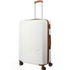 Travelite Bali 4 Wiel Trolley L white/cognac