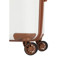 Travelite Bali 4 Wiel Trolley L white/cognac
