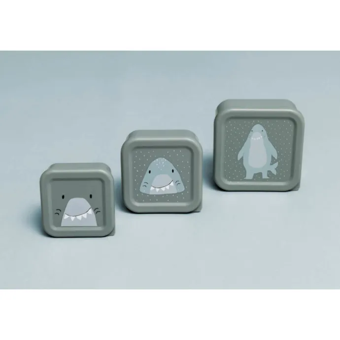 Trixie Mr. Shark Snackbox 3pc light grey