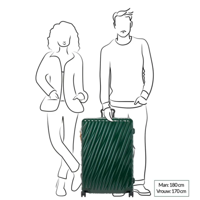 TUMI 19 Degree Extended Trip Expandable 4 Wheel Trolley hunter green