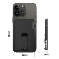 Valenta Cardprotector Aluminium Magsafe with Money Clip black