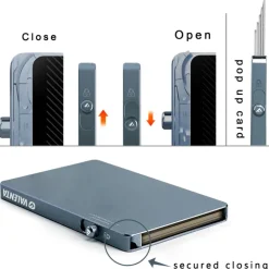 Valenta Cardprotector Aluminium Magsafe grey