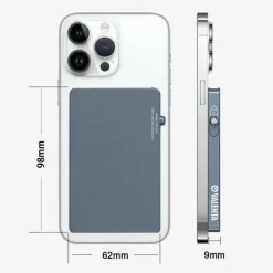 Valenta Cardprotector Aluminium Magsafe grey