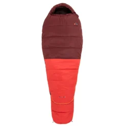 Vaude Alpi Kids Sleepingbag Adjust 400 II SYN Zip Left dark cherry