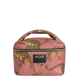 Wouf Blush Leopard Vanity Bag multi