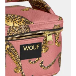 Wouf Blush Leopard Vanity Bag multi