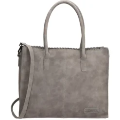 Zebra Trends Natural Bag Lisa Shopper middengrijs